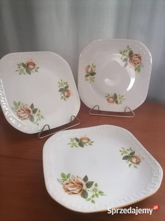 Talerze Deserowe Trzy Kwiaty Wawel Wałbrzych