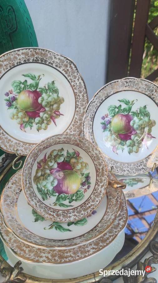 Stara Piękna Aynsley England Imperial Fruit and