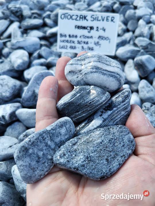 Otoczak Silver Grecki szary kamień Kamienie mazowieckie Konstancin-Jeziorna