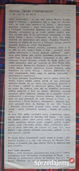 Muzeum Narodowe w Krakowie 18791979 przewodnik Kraków
