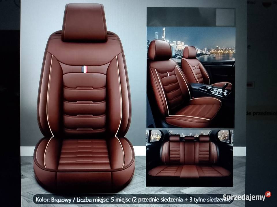 Piękne nowe pokrowce Premium skóra PUkomplet Akcesoria samochodowe