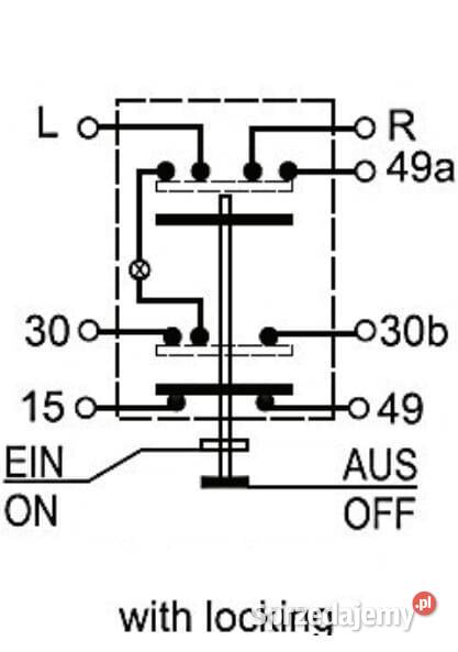 Przełącznik przyciskowy wału WOM okrągły żółty Kamionna