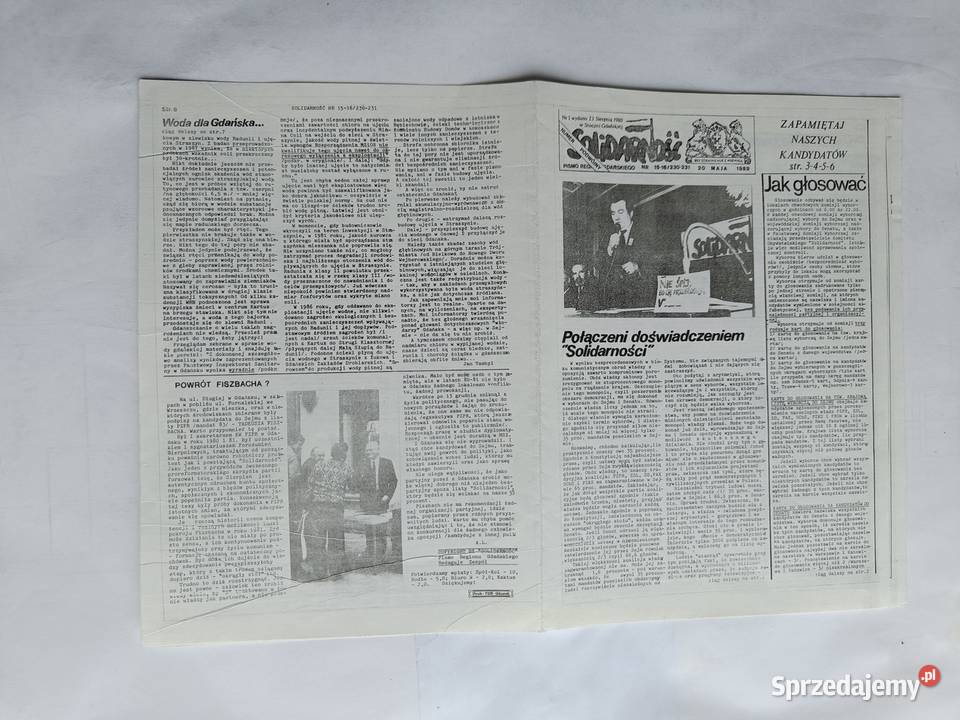 NSZZ Solidarność Wybory czerwiec 1989r kandydaci miękka Gdynia
