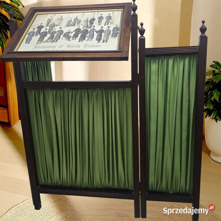 Drewniany składany parawan kominkowy Anglia lata Pomiechówek sprzedam