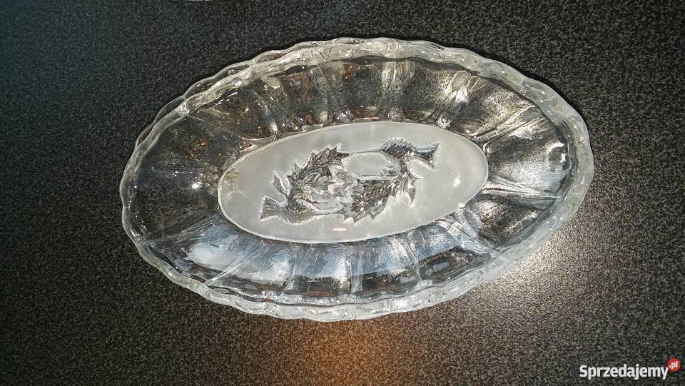 szkło półmisek osty hortensja polskie wzornictwo Gdańsk sprzedam