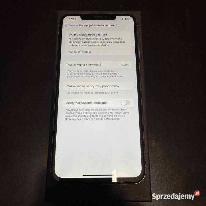 iPhone XS 64GB Silver Nowa bateria 100 Stan