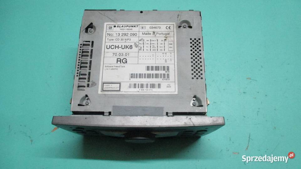 OPEL MERIVA A radio CD 7645104310 13292090RG