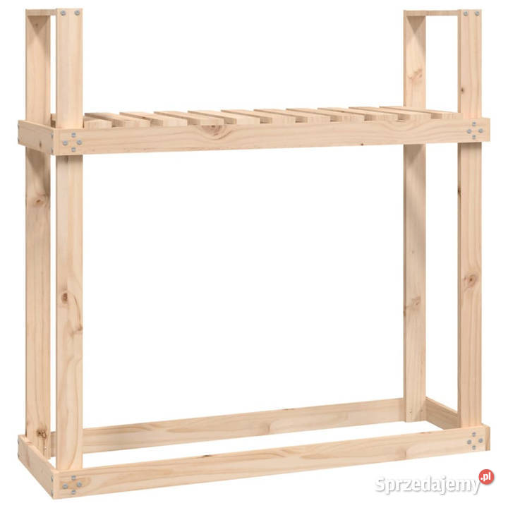 Stojak na drewno 110x35x1085 lite drewno sosnowe Warszawa
