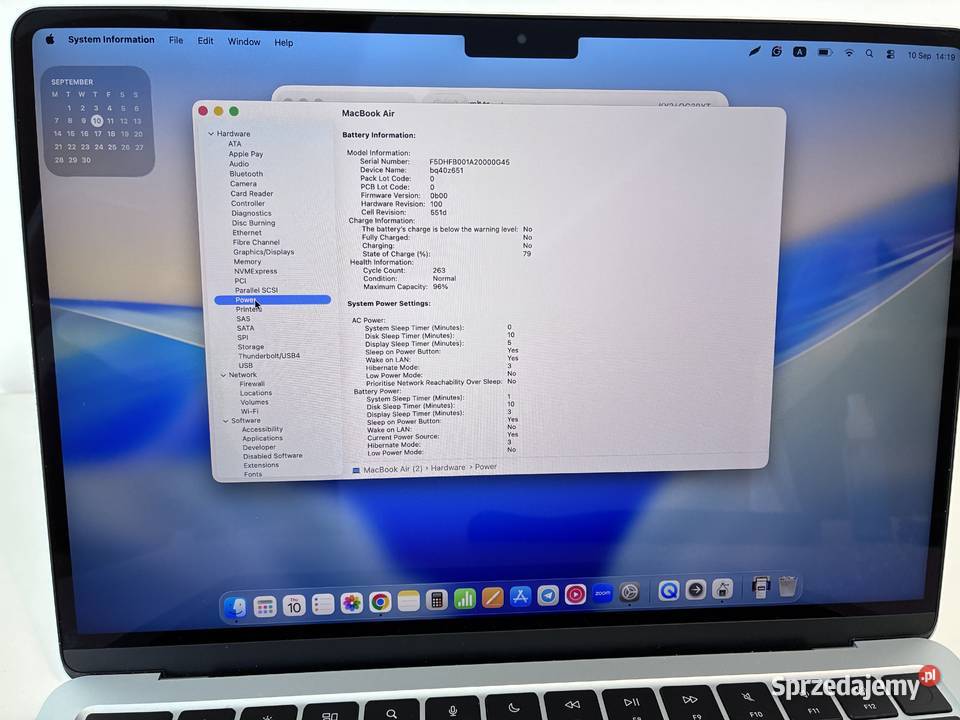 MacBook Air M4 136 16 GB 512 GB stan idealny kujawsko-pomorskie Toruń