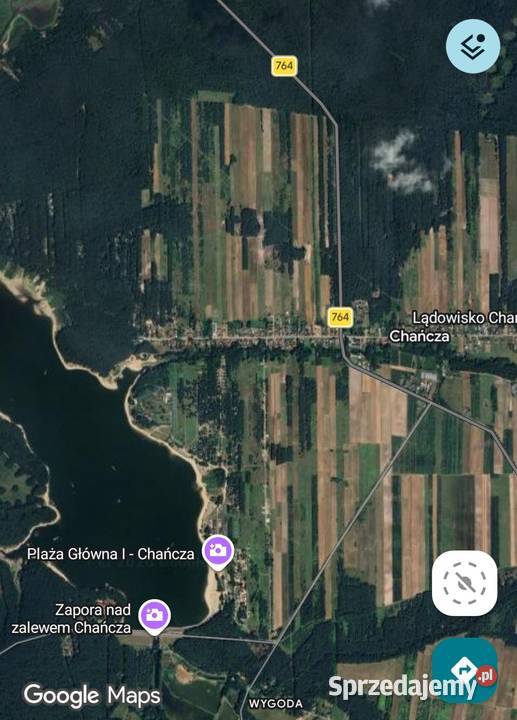 Chańcza działka budowlana prąd Sprzedaż