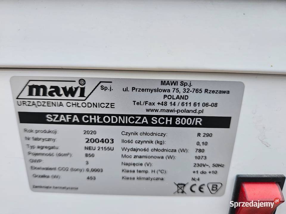 Witryna chłodnicza z drzwiami przesuwnymi Mawi Biznes i Przemysł Pszczyna