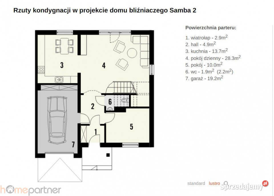 Dom bliźniak 146m2 Pietrzykowice Bursztynowa 146m2