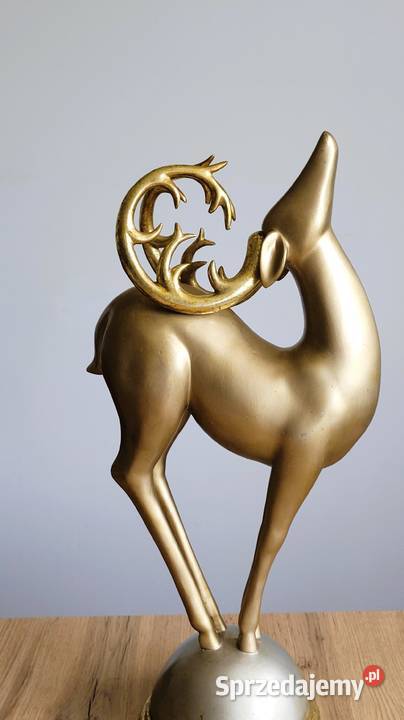 Elegancka figura jelenia w stylu MidCentury Kraków sprzedam