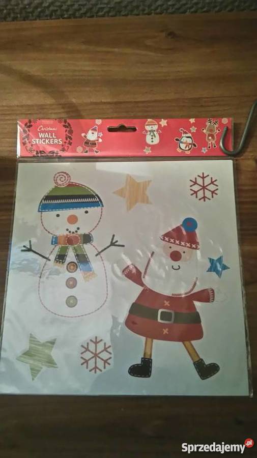 Świąteczne naklejki na ścianę Bałwan Renifer Wyposażenie wnętrz Warszawa