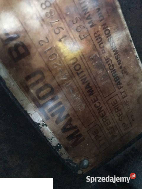 Skrzynia Manitou com t4 2012 CZĘŚCIPARTS Jastrzębniki