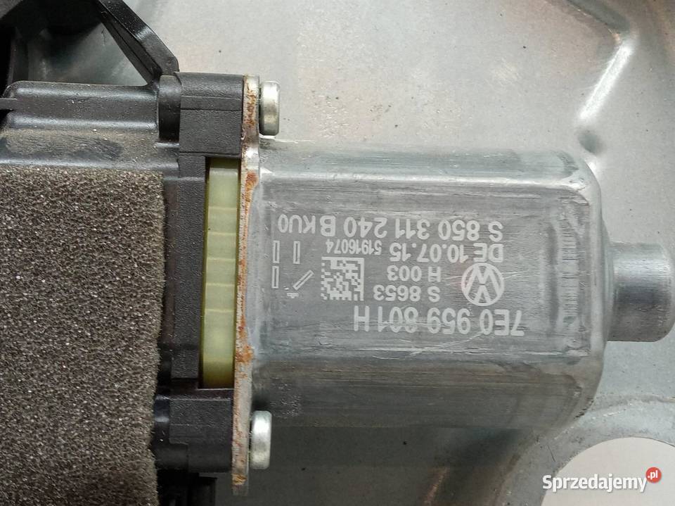 MECHANIZM SZYBY LEWY PRZÓD 7E0959801H VW sprzedam