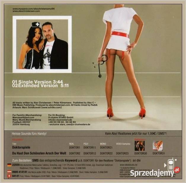 Alex C Feat Yass Doktorspiele CD Single Krynica-Zdrój