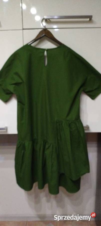 Sukienka w kolorze butelkowej zieleni Spódnice i sukienki