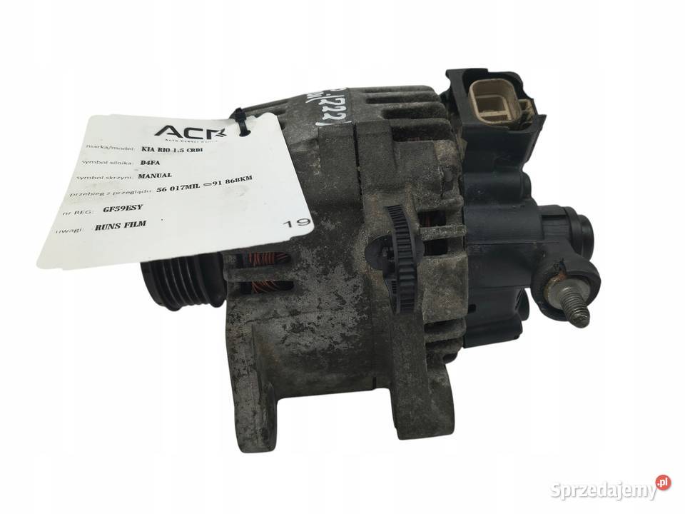 ALTERNATOR Kia Rio Cerato Hyundai Getz Matrix 15 osobowe Chełm