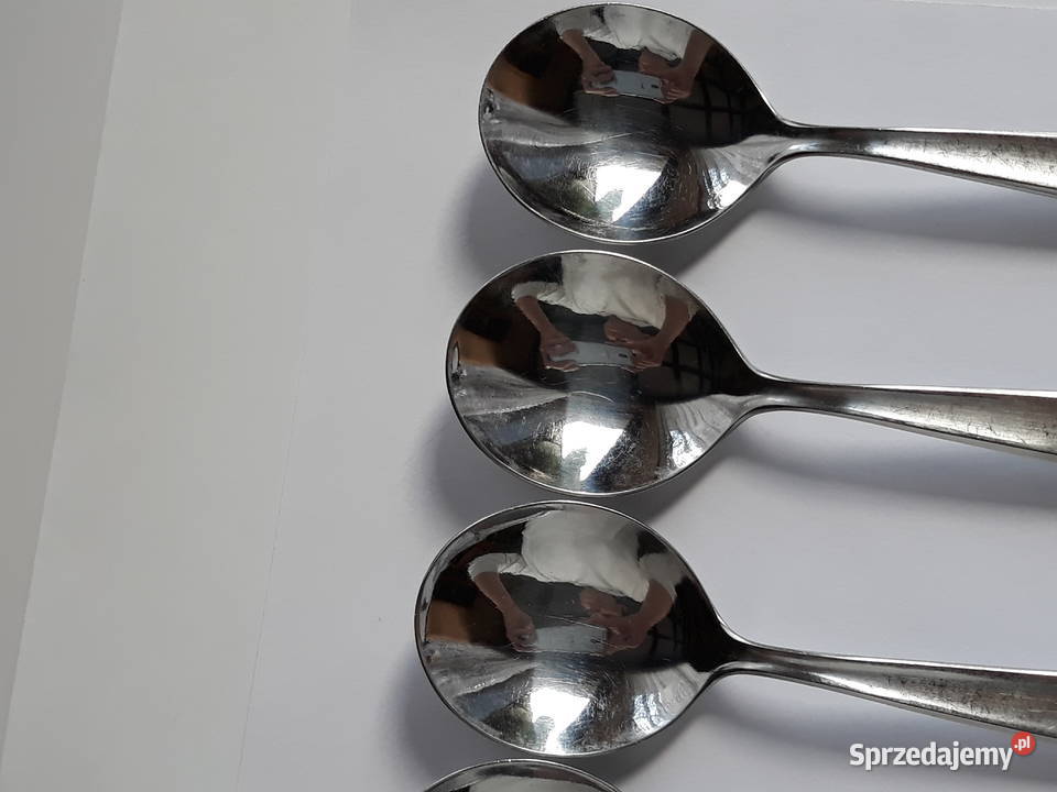 Łyżki do bulionu WKLĘSŁY Gerlach sztućce PRL Dąbrowa Górnicza