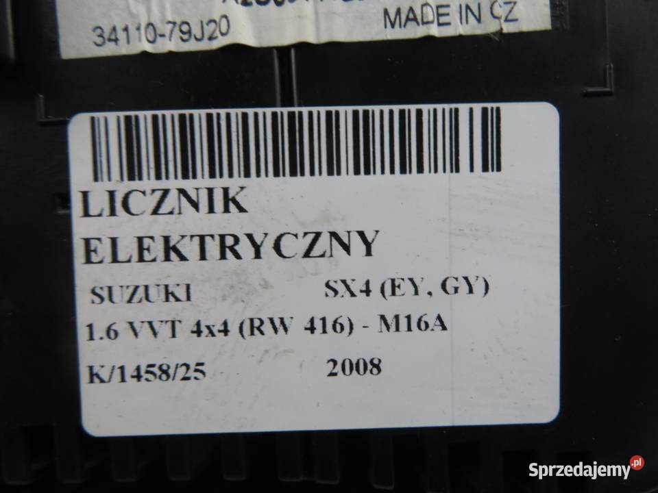 LICZNIK SUZUKI SX4 16 VVT 3411079J20 3411079J2