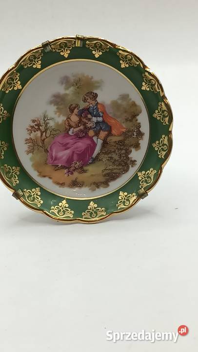 Zabytkowy talerzyk podstawek wiedeńska miłość Zamość