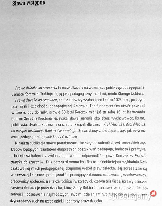 Prawo dziecka do szacunku Janusz Korczak lubelskie Chełm