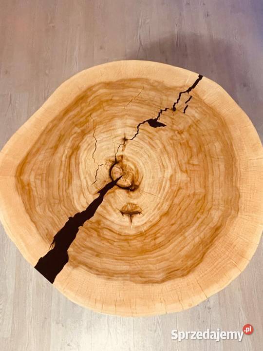 Stolik kawowy żywica epoksydowa loft łódzkie Rudzisko