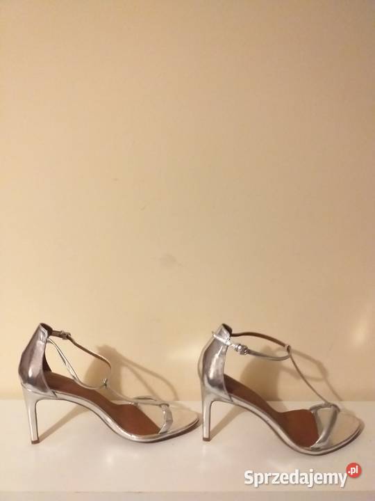 Szpilki Srebrne Pantofelki Damskie 41 H M NOWE Bydgoszcz