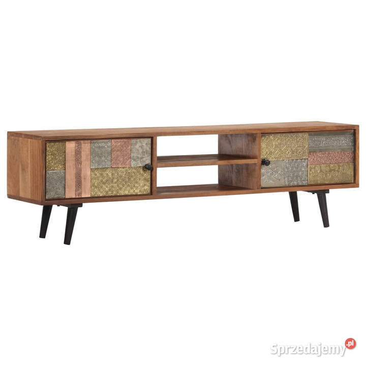 Szafka pod TV 140x30x40 lite drewno akacjowe RTV Warszawa