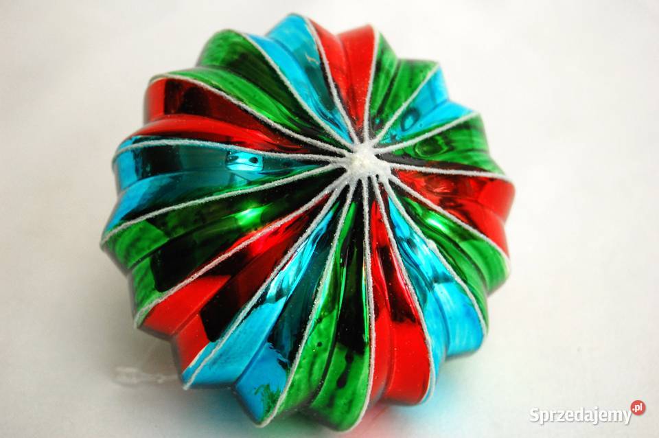 Nowa bombka szklana ręcznie malowana bąk bączek Lublin sprzedam