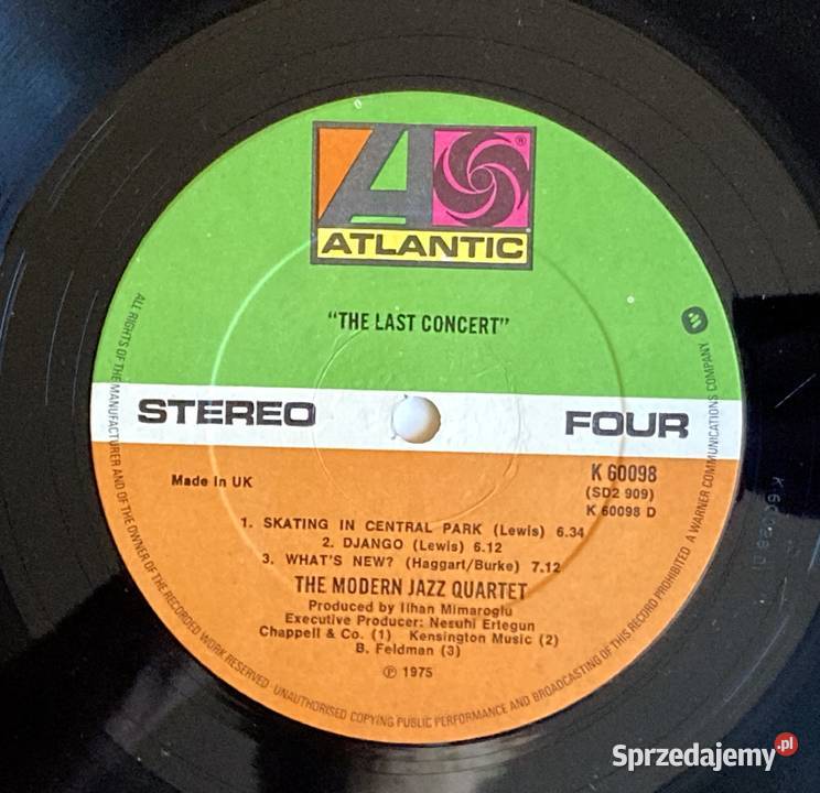 The Modern Jazz Quartet The Last Concert Szczecin sprzedam
