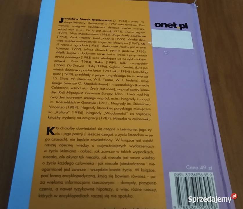 Leśmian encyklopedia Jarosław Marek Rymkiewicz Gdańsk