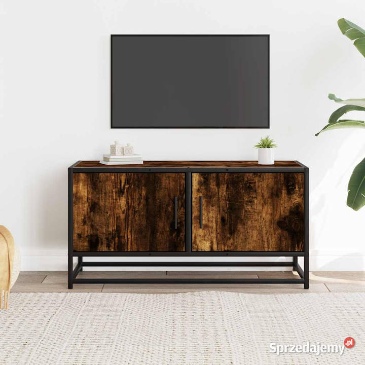 Szafka pod telewizor przydymiony dąb 80x345x40