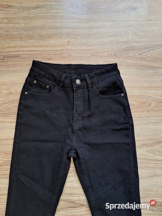 NOWE klasyczne czarne spodnie rurki proste Kraków