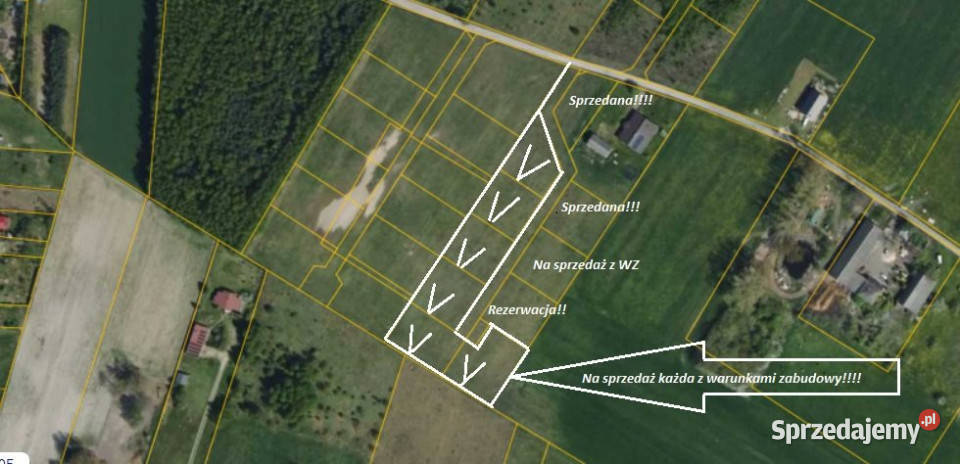 Działka Rojków 1133m łódzkie