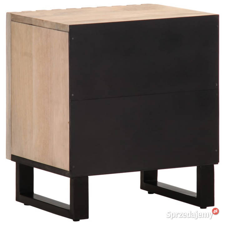 Szafka nocna 40x34x46 bielone drewno mango Nocne Warszawa