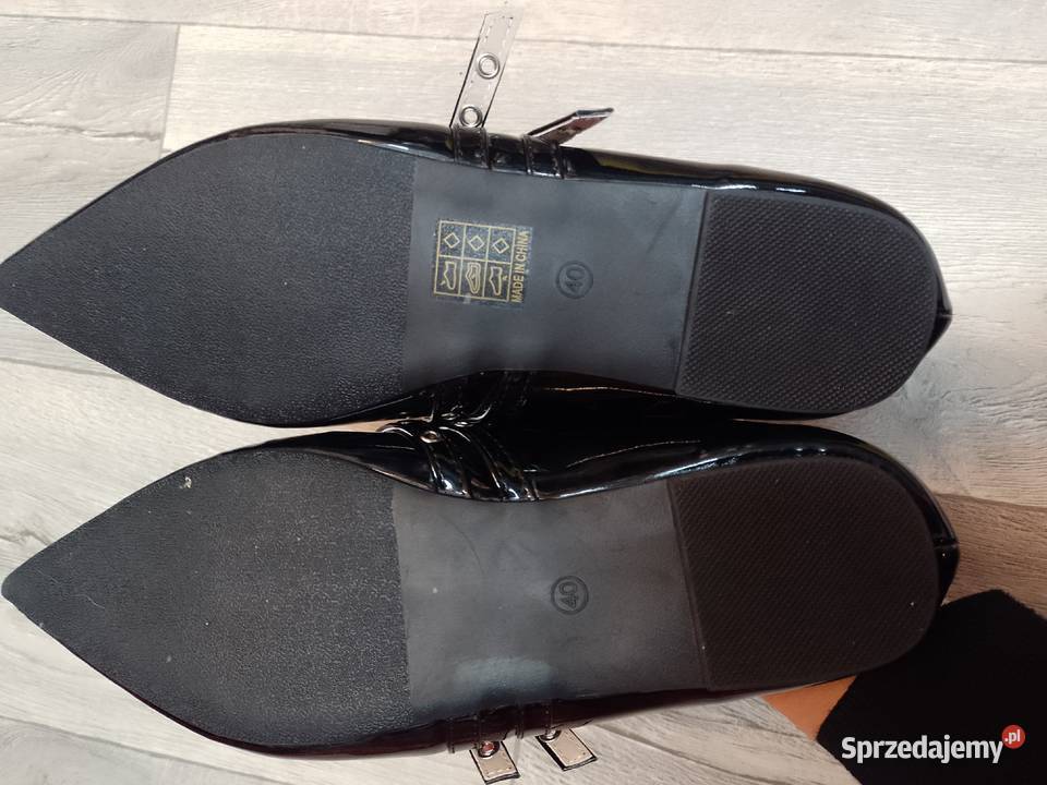 40 Czarne baleriny wieczorowe z zapięciem NOWE Kraków