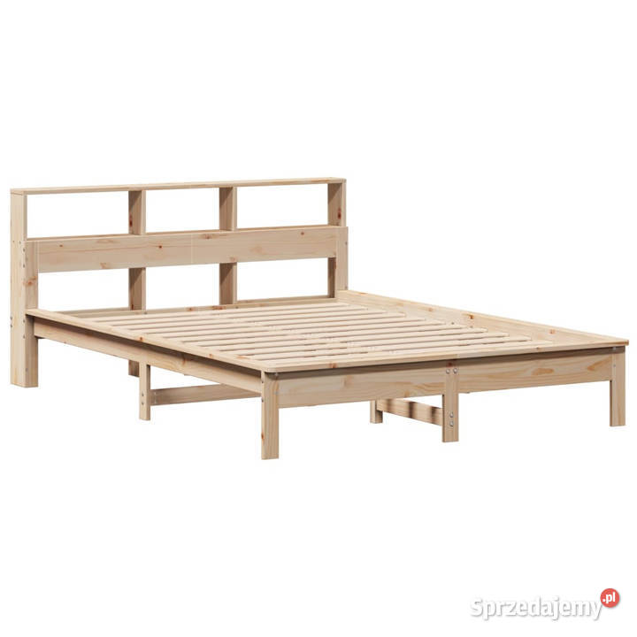 Łóżko z regałem bez materaca sosnowe 120x190 210cm Łóżka Warszawa