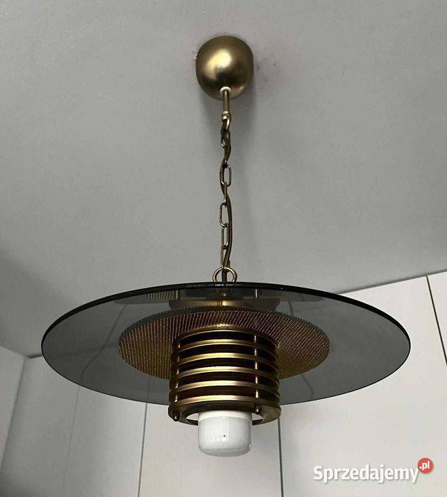 Szwedzka retro lampa sufitowa wisząca Belid Dom i Ogród małopolskie Kraków