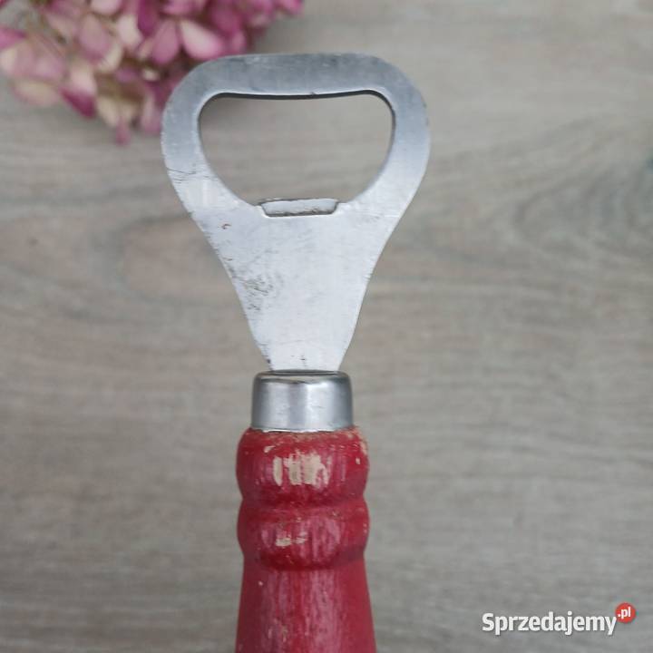 Stary drewniany otwieracz do butelek CocaCola Warszawa