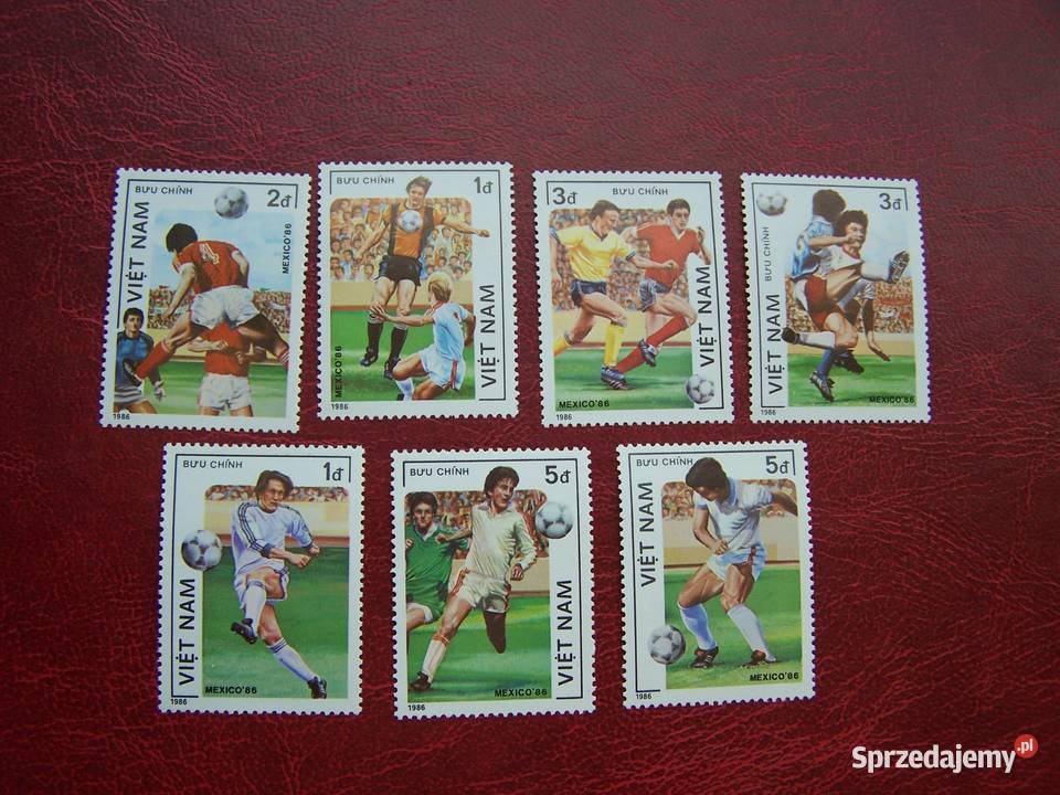 Wietnam 1986 MNH Mi 166470 Sport Piłka nożna MŚ Tychy