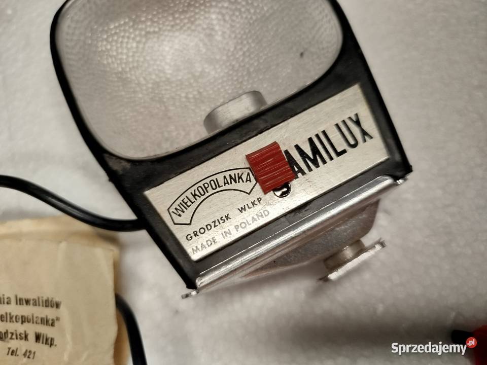 Zabytkowa lampa błyskowa AMILUX do aparatów Zgierz sprzedam
