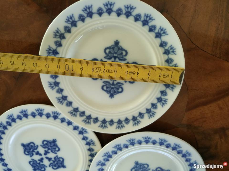 Porcelana kobalt podszkliwny Melitka talerzyki Ropa