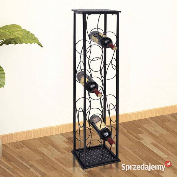 vidaXL Metalowy stojak na 8 butelek mazowieckie Warszawa