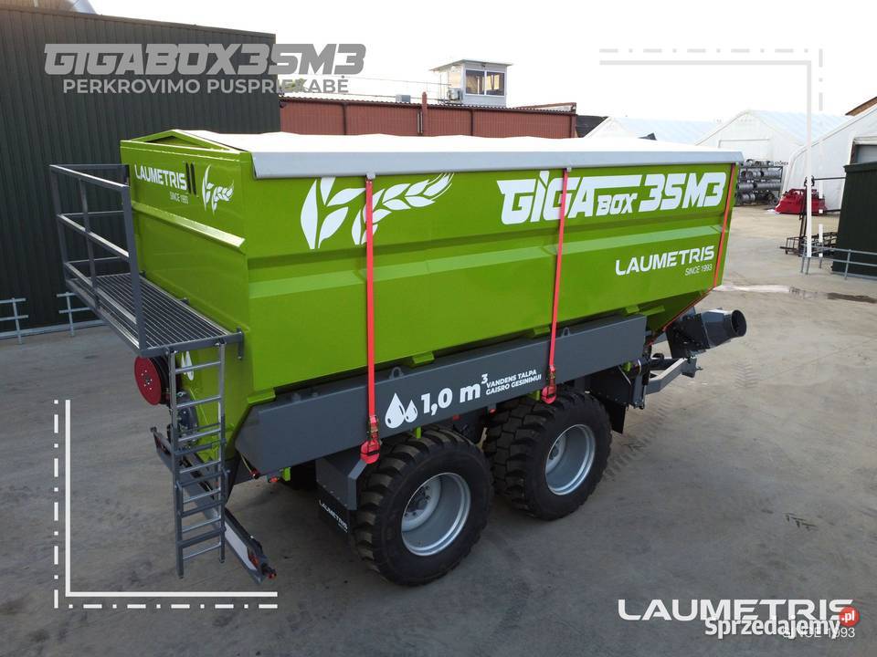 Laumetris Wóz przeładowczy GIGABOX 28 ton Przyczepy rolnicze Białystok