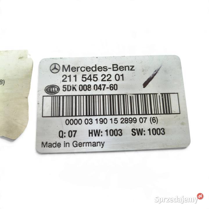 SKRZYNKA BEZPIECZNIKÓW Mercedes E klasa W211 osobowe Skrzynki bezpieczników Chełm