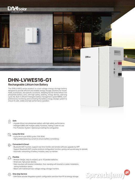 Magazyn energii LV DAH SOLAR DHNLVWES16G1 16 kWh Magazyny energii