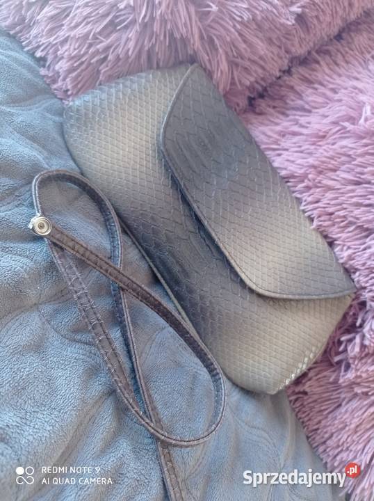 Torebka vintage brąz beż imitacja skóry węża Lubartów sprzedam