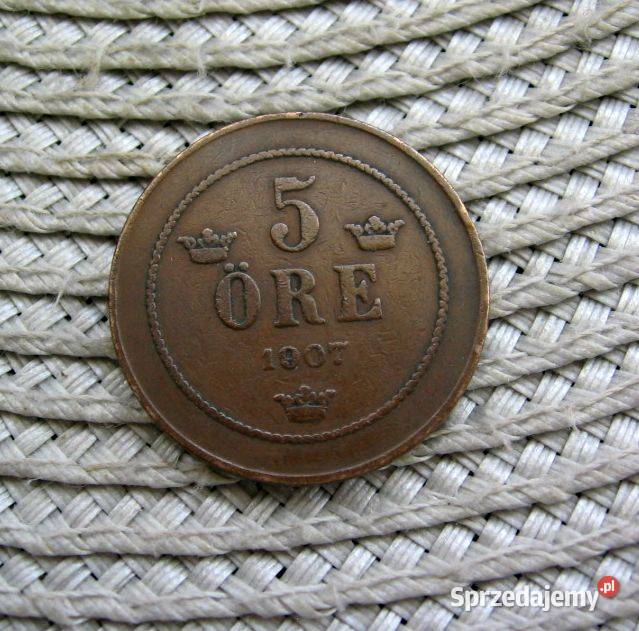 Szwecja 5 Ore 1907r wielkopolskie